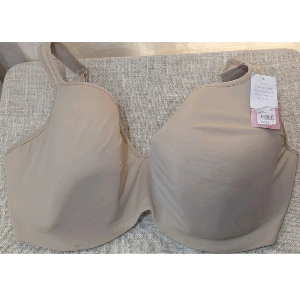 Lane Bryant Cacique Balconette Lightly Lined Full Underwire Beige Bra 42H